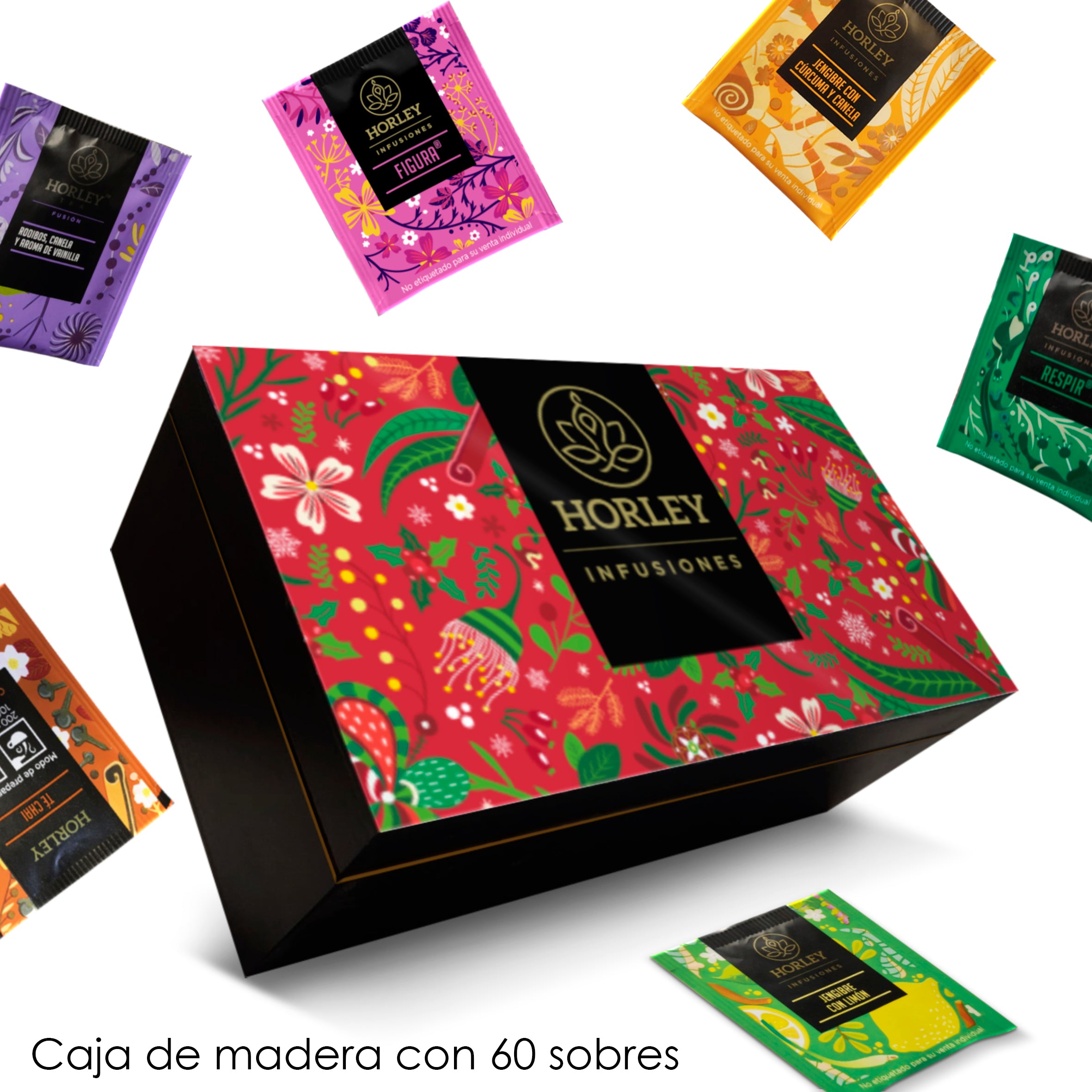 Caja de Regalo + Infusiones + tés + Chocolate